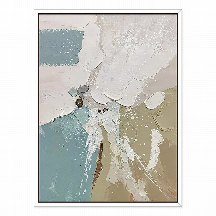 Touch of Earthy Tones Waves Abstract Canvas