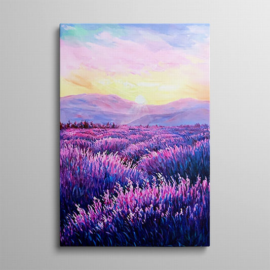 Purple Hues Garden of a Sunset Canvas