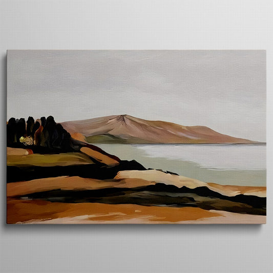 Earthy Tones of Mountain and Rocks Canvas