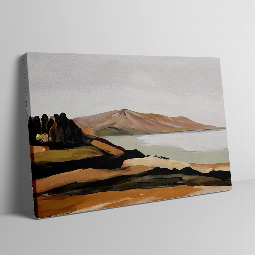 Earthy Tones of Mountain and Rocks Canvas