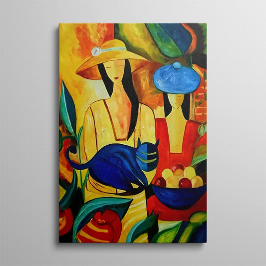Eclectic Ilustration of Women with Hats