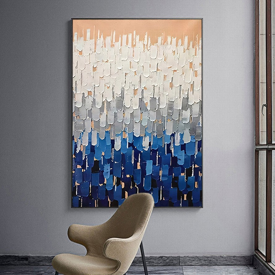 Thorns of Pastel Splash of Colors Abstract Oil Canvas