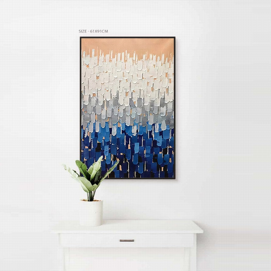 Thorns of Pastel Splash of Colors Abstract Oil Canvas
