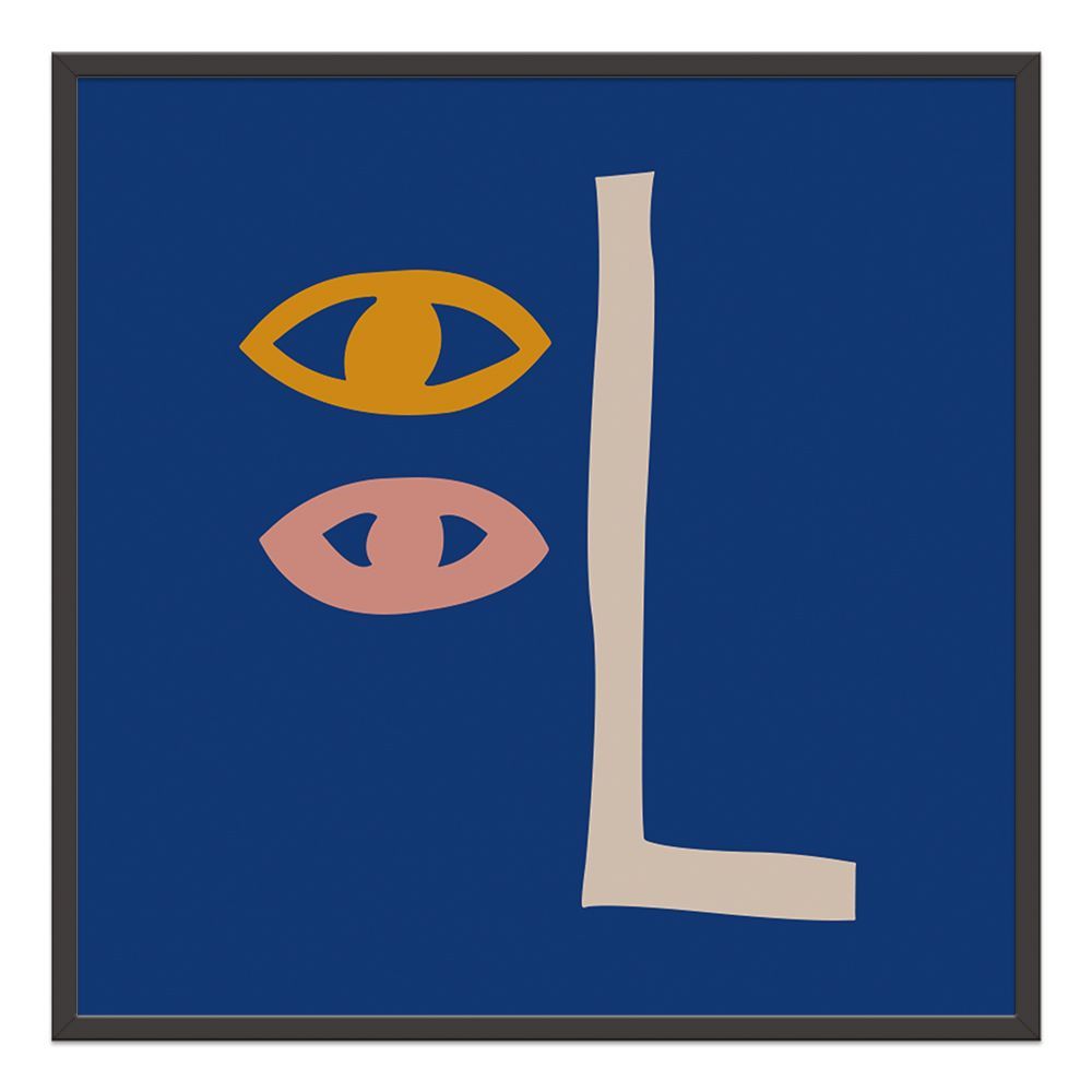 Klein Blue Art L' Shape  Prints