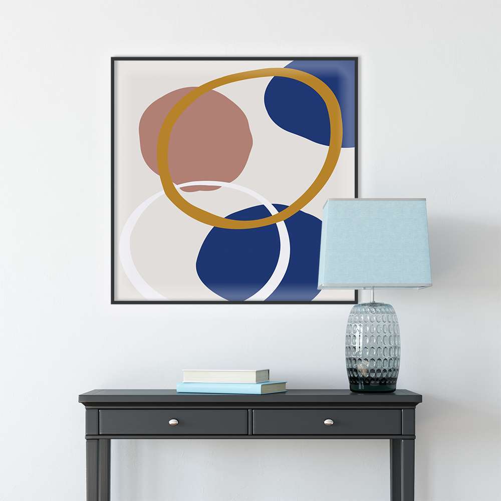 Klein Blue Art Circle Art Painting Prints