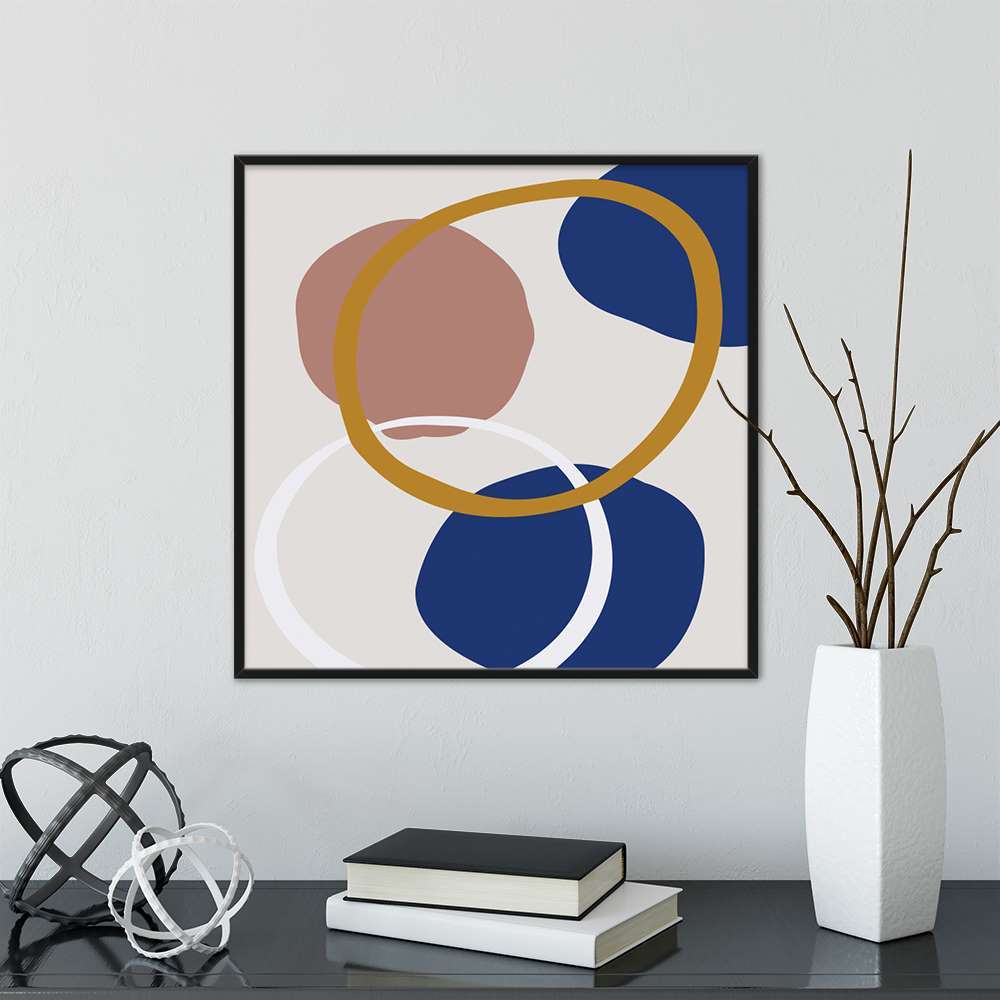 Klein Blue Art Circle Art Painting Prints