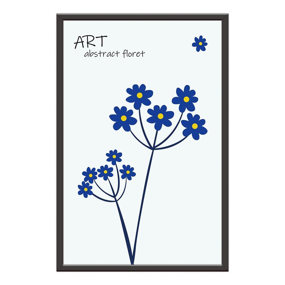 Klein Blue Art Blue Flowers Prints