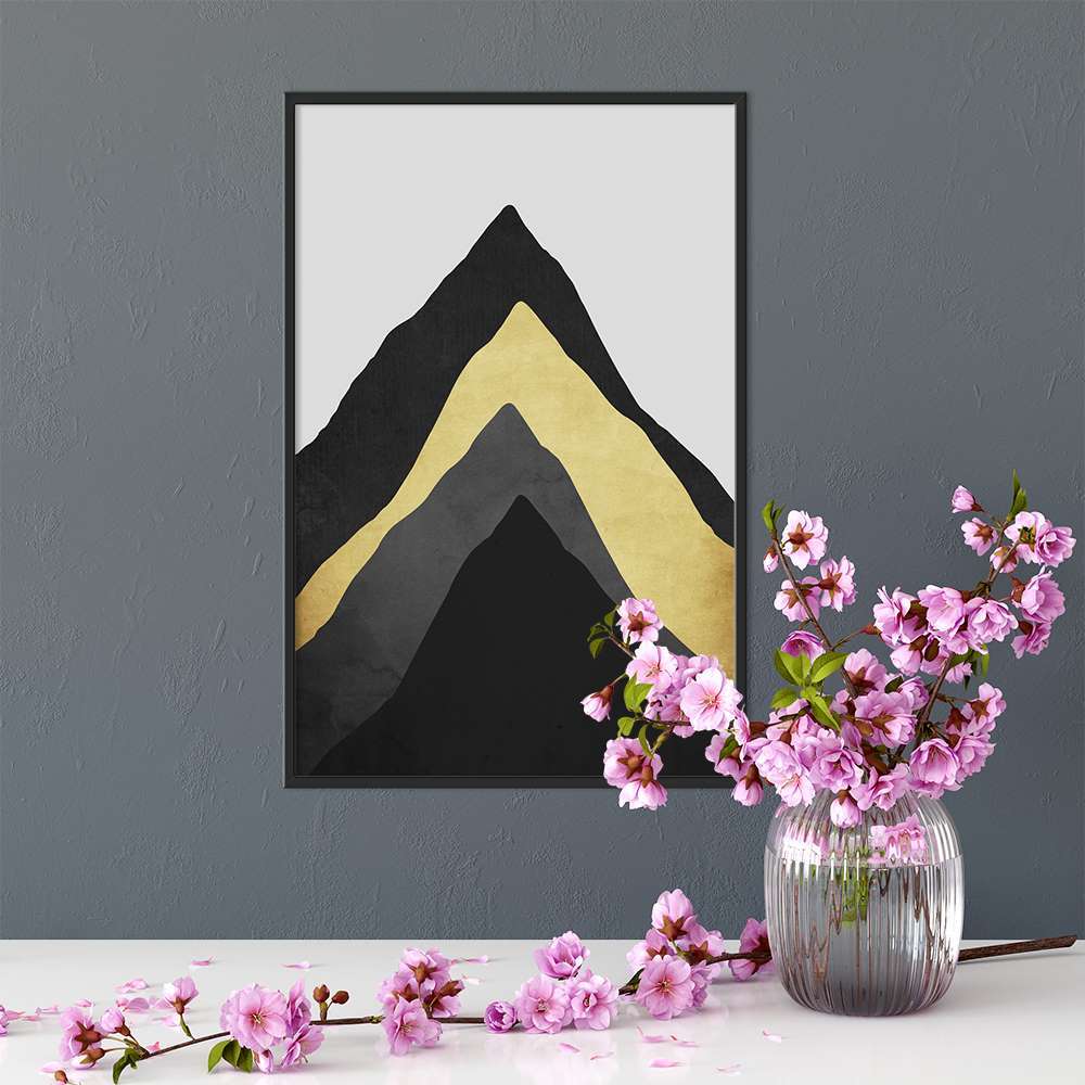 Mountain Shadows Abstract New Chinese Prints