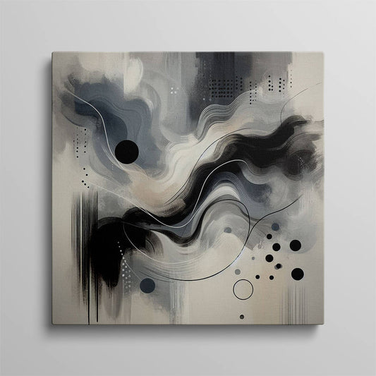 Black and White Marble Ink Splash