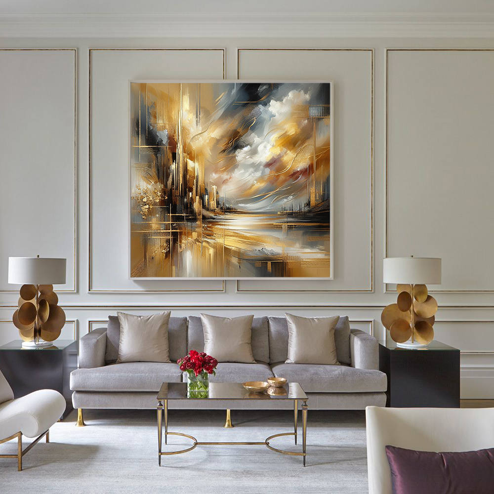 Enchanting Sky and Ocean Oil Painting