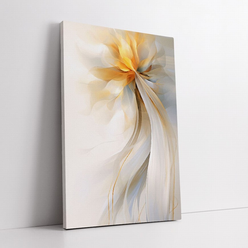 Luminous Glow of a Simple Flower Canvas