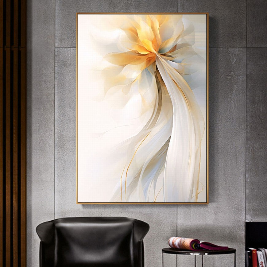 Luminous Glow of a Simple Flower Canvas